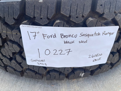 17" Ford Bronco wheels rims 10227 OEM Ranger 2023 2024 2025 2026 SET GENERAL A/T