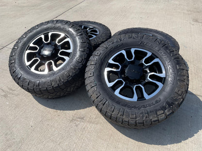 18" GMC Sierra AT4X Chevy Silverado 2500 3500 OEM 5949 wheels rims SET NITRO 34"