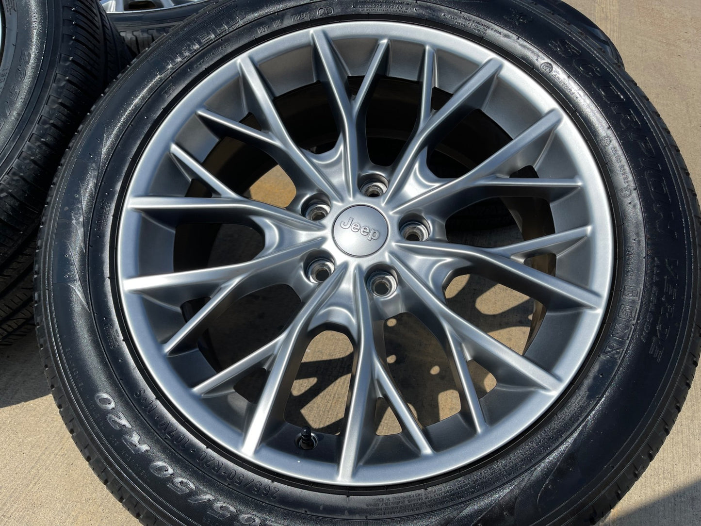20" Jeep Grand Cherokee L OEM 9288 wheels rims tires PIRELLI SET