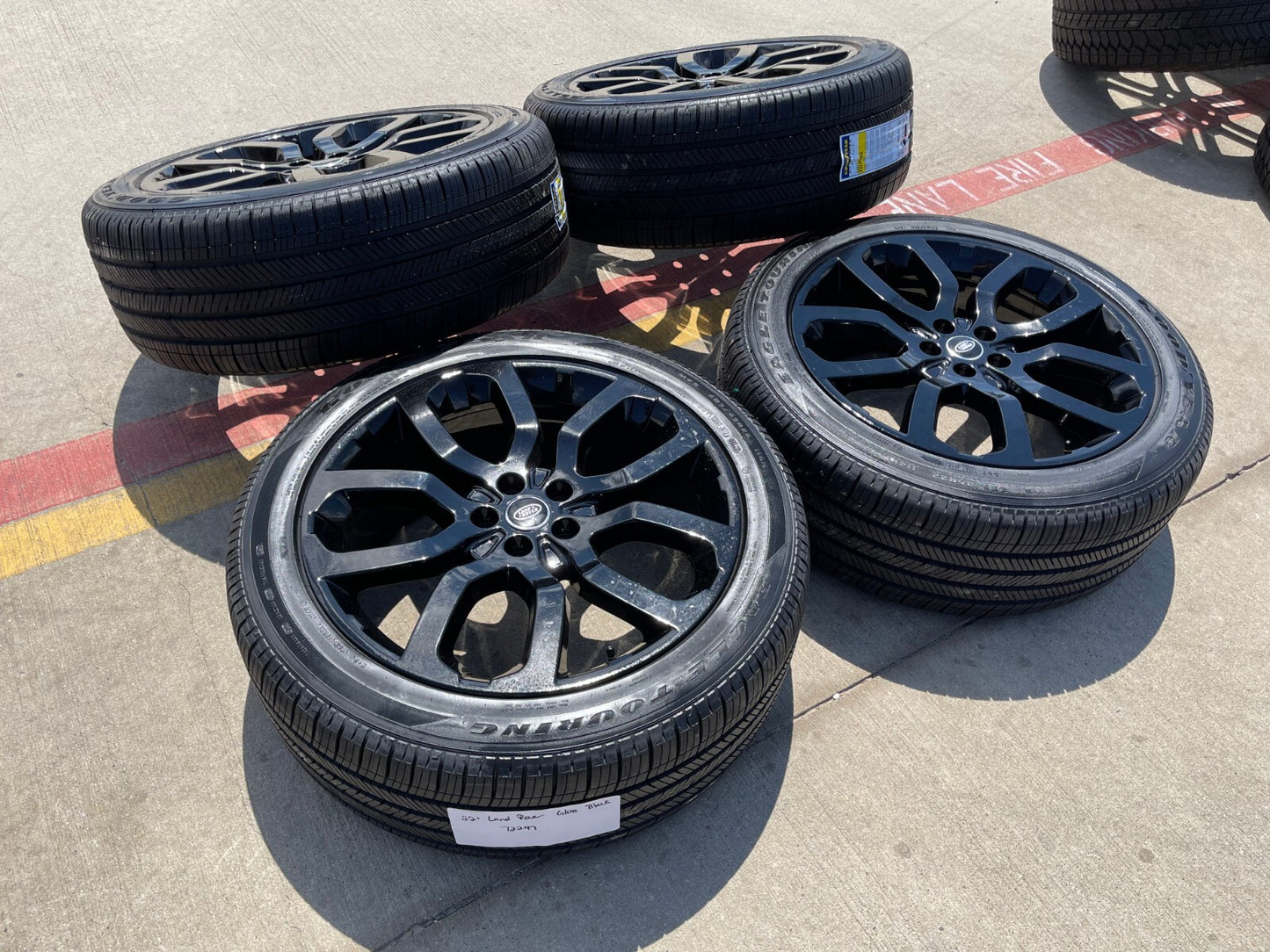 22" Land Rover Range DEFENDER OEM wheels rims black 72247 tires NEW