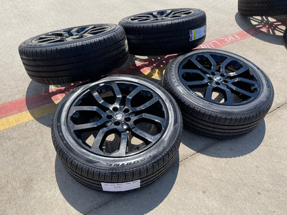 22" Land Rover Range DEFENDER OEM wheels rims black 72247 tires NEW