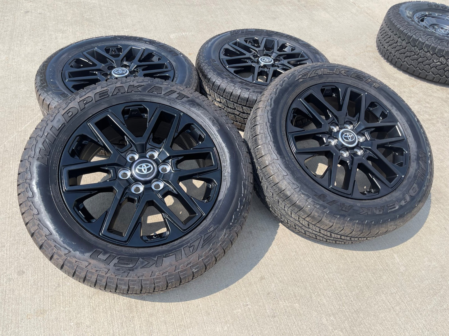 20" Toyota Tundra TRD wheels rims OEM SET TSS # 75276 95295 Sequoia FALKEN A/T3
