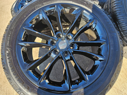 22" Jeep Grand Wagoneer OEM 9298 Obsidian rims wheels RAM 1500