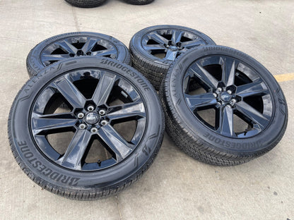 22" Ford F-150 LOBO LARIAT OEM black rims wheels SET Expedition 2026 2027 NEW
