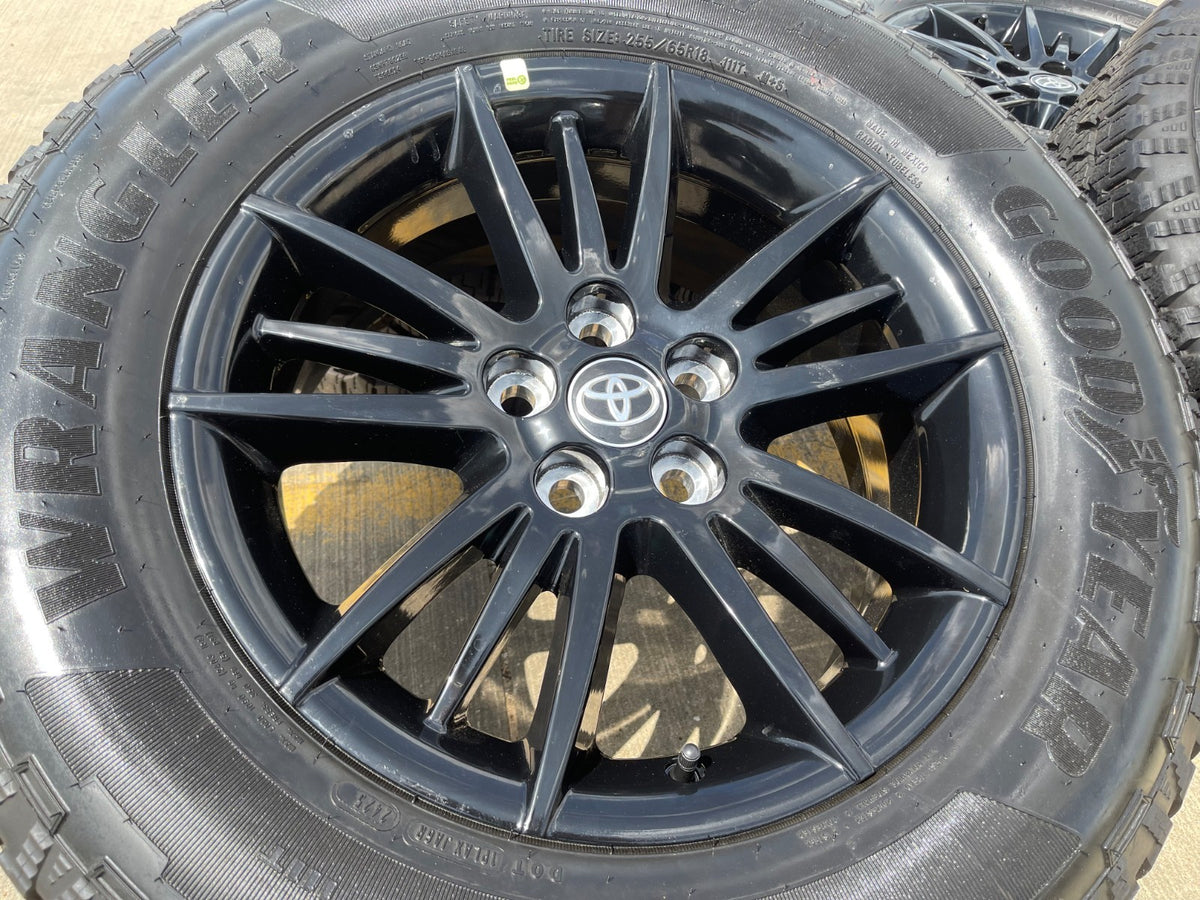 18" Toyota Grand Highlander OEM wheels rims BLACK Lexus TX350 GOODYEAR NEW