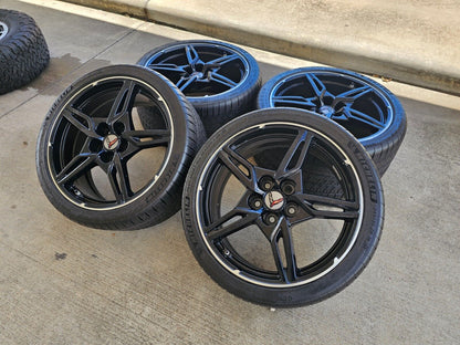 19" + 20" Chevy Corvette C8 OEM wheels rims 14007 14008 tires 2023 2024 2025 NEW