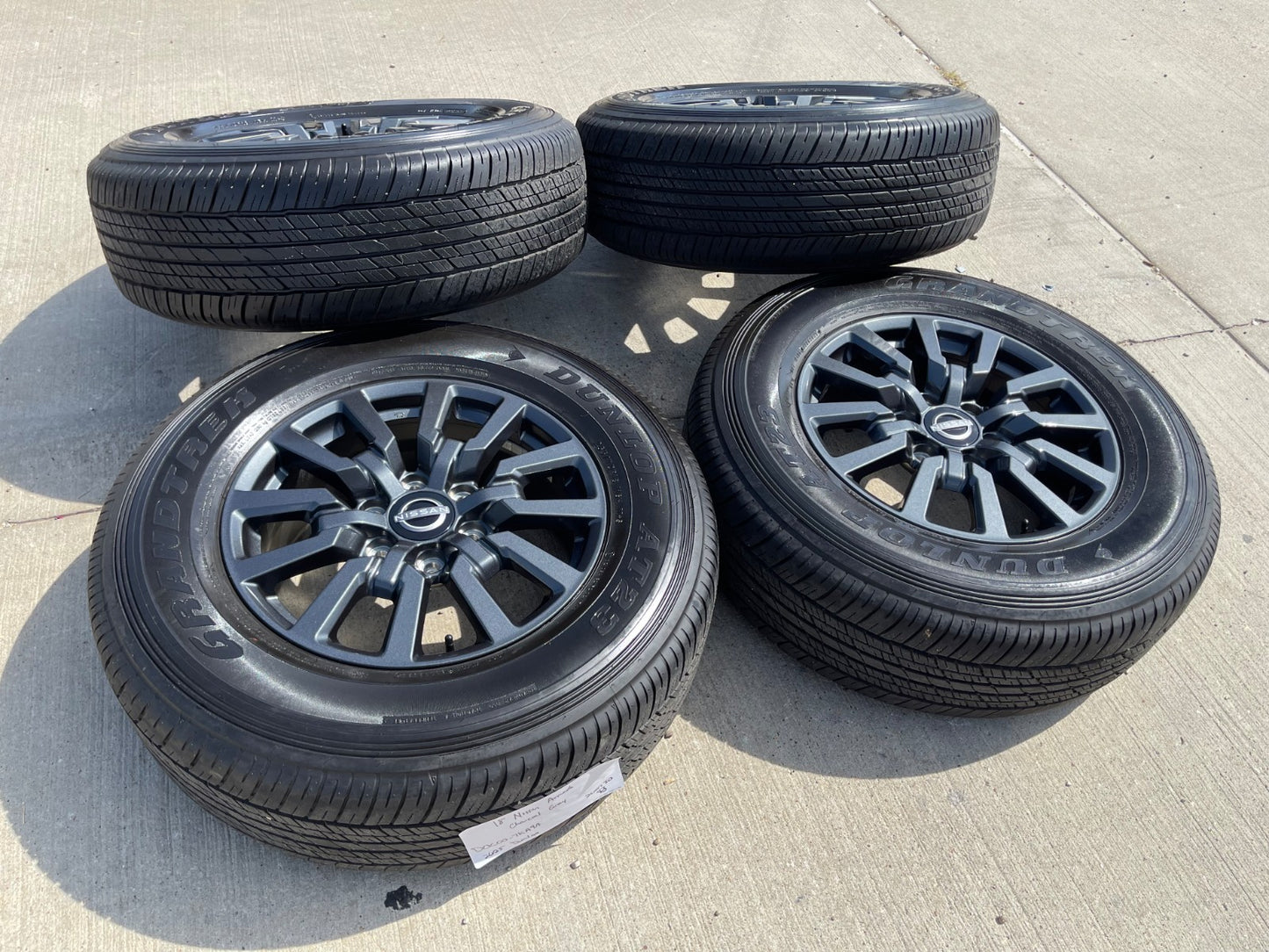 18" Nissan Titan Armada OEM wheels rims tires SET FITS 2006-2027