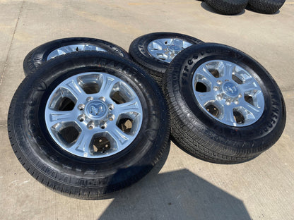 18" Ram 2500 3500 Laramie Power Wagon OEM 2692 wheels rims FIRESTONE H/T2 SET