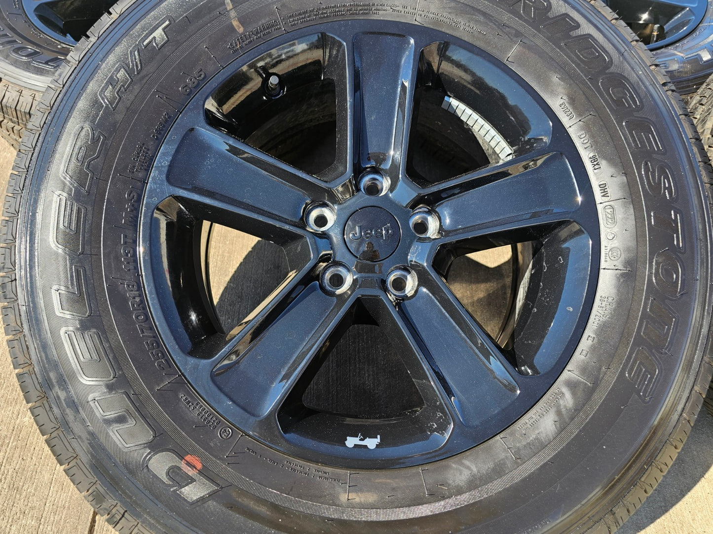 18" Jeep Wrangler Sahara OEM 9221 9255 wheels rims 2022 2023 2024 2025 2026 SET