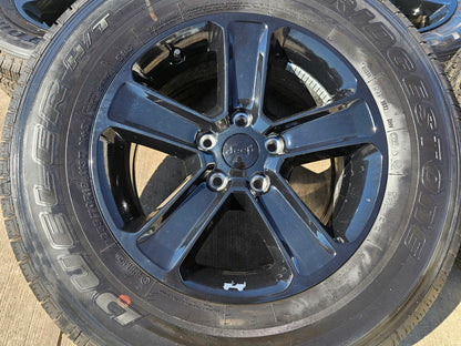 18" Jeep Wrangler Sahara OEM 9221 9255 wheels rims 2022 2023 2024 2025 2026 SET