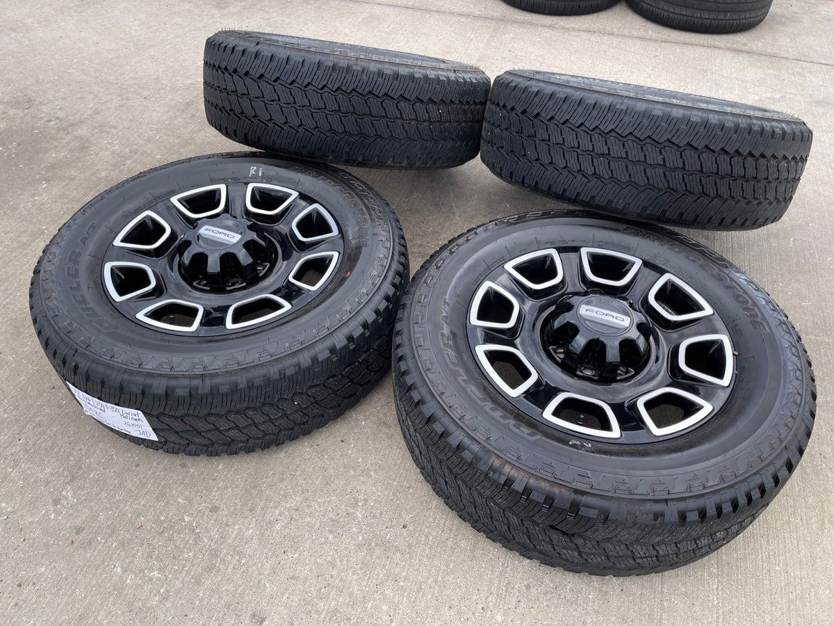 20" Ford F-250 F-350 OEM Lariat Platinum wheels rims 10486 SET BRIDGESTONE NEW