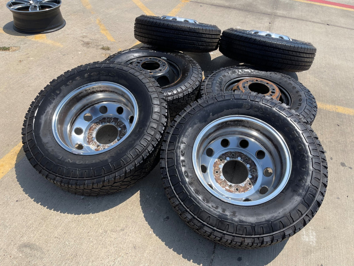 17" Dodge Ram 3500 Dually Laramie 8x200 wheels rims 2701 2702 OEM FIRESTONE