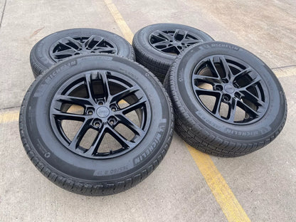 18" Jeep Grand Cherokee L OEM wheels rims 9286 Durango black 2023 2024 2025 NEW