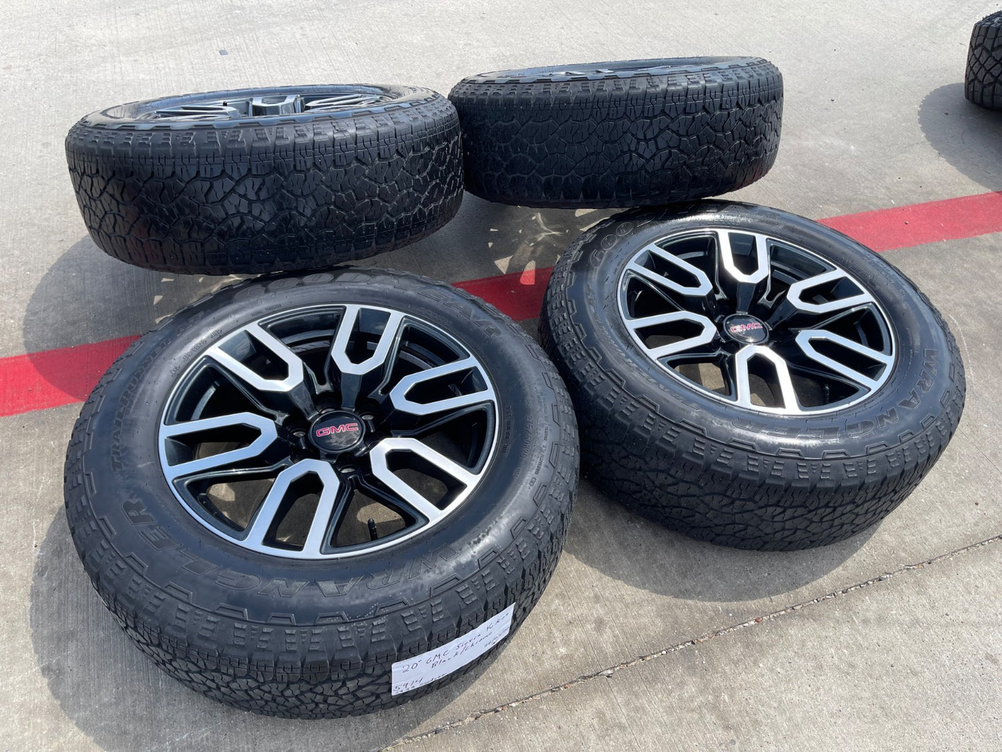 20" GMC Sierra Yukon AT4X Silverado OEM 5914 wheels rims SET GOODYEAR