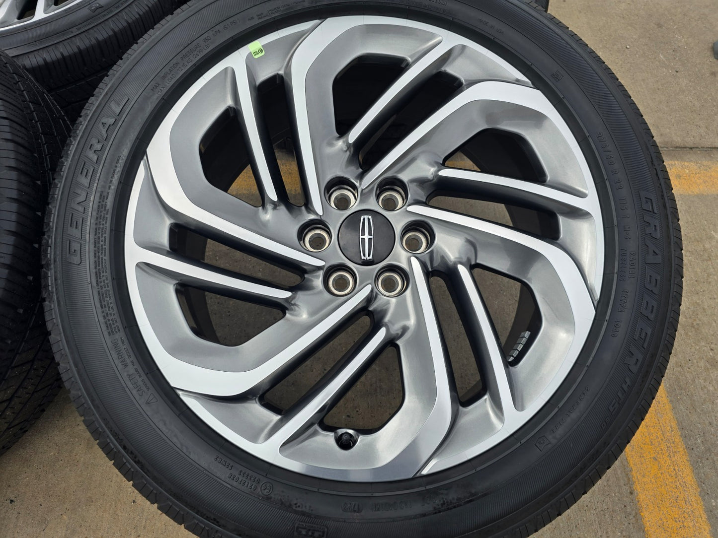 22" Lincoln Navigator OEM 94225 rims wheels SET BLACK LABEL GENERAL