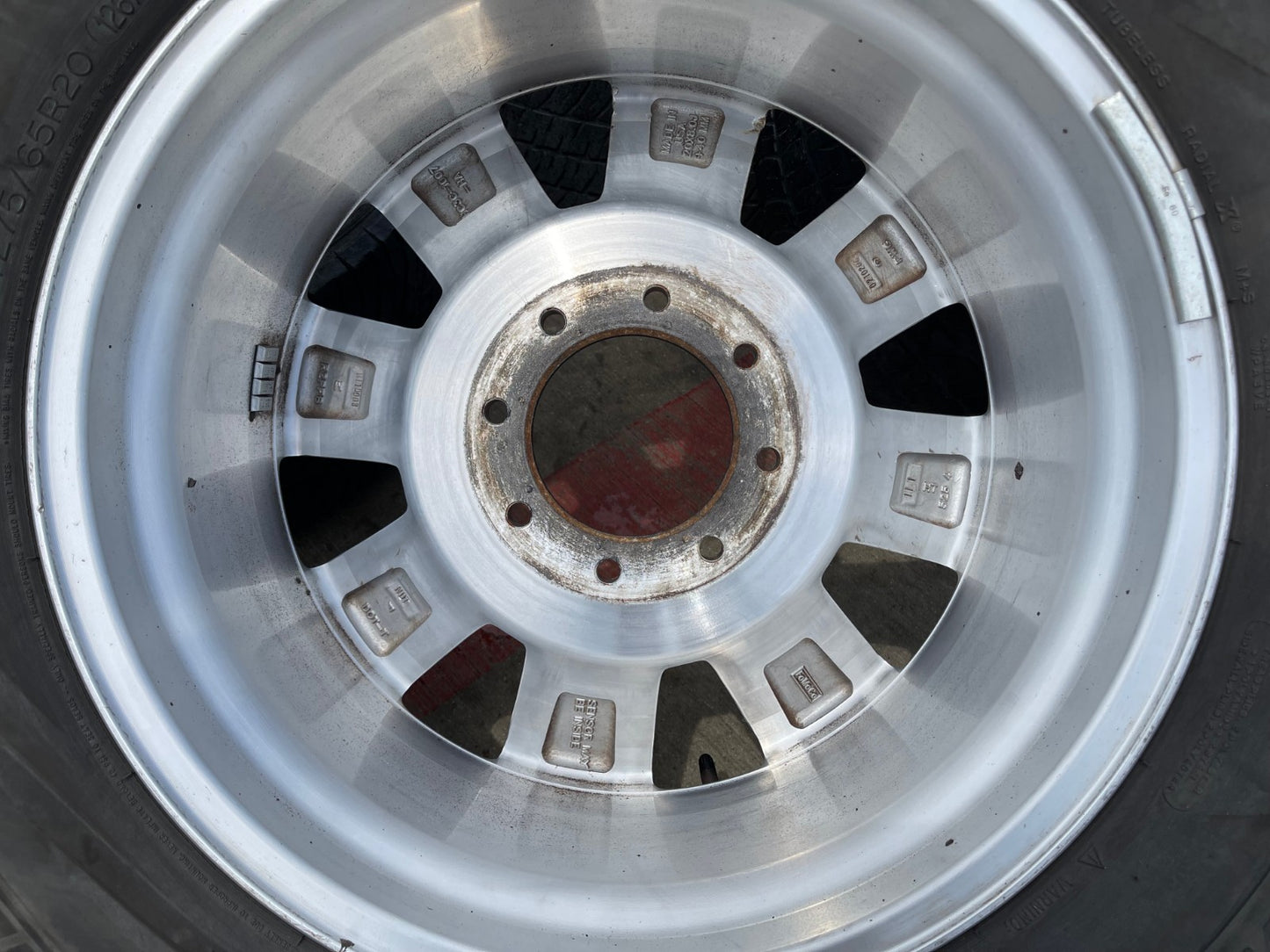 20" Ford F-250 F-350 Platinum OEM rims wheels 10103 tires MICHELIN A/T2