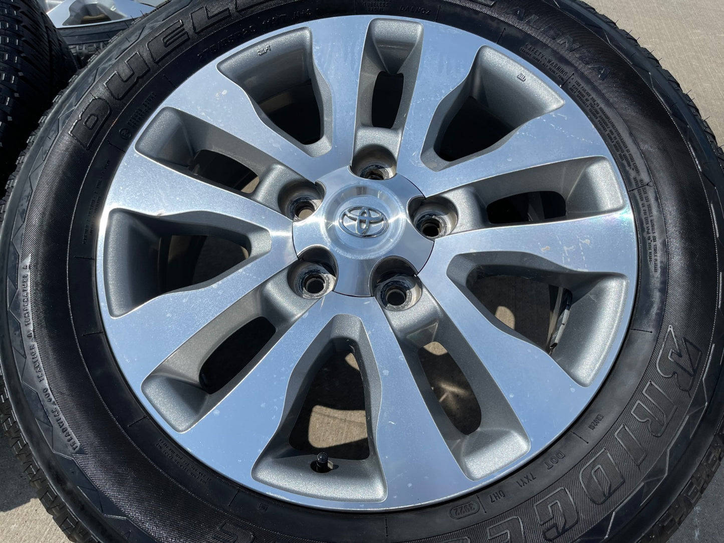 20" Toyota Tundra PLATINUM OEM 69533 SET wheels rims 5x150 tires BRIDGESTONE