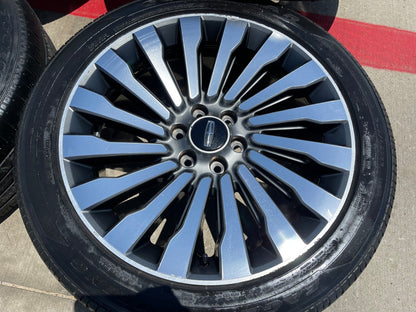 22" Lincoln Navigator OEM 10178 rims wheels BLACK LABEL SET DISCOUNTED