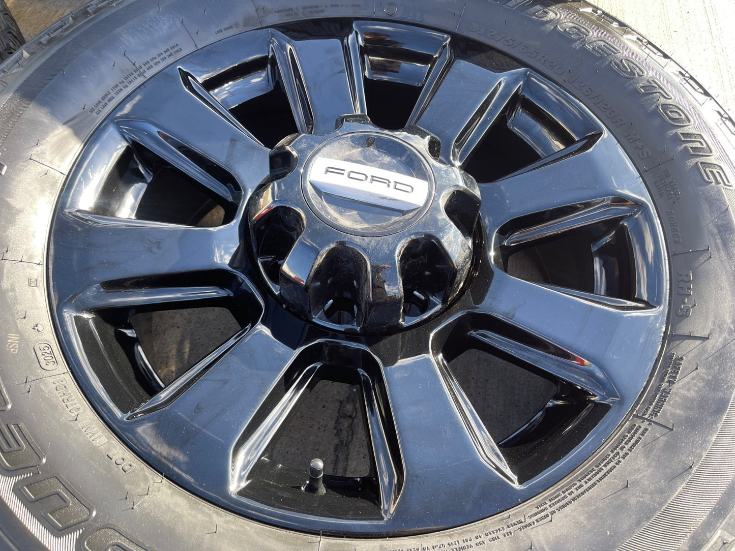 20" Ford F-250 F-350 Platinum OEM rims wheels 10103 tires BRIDGESTONE A/T NEW
