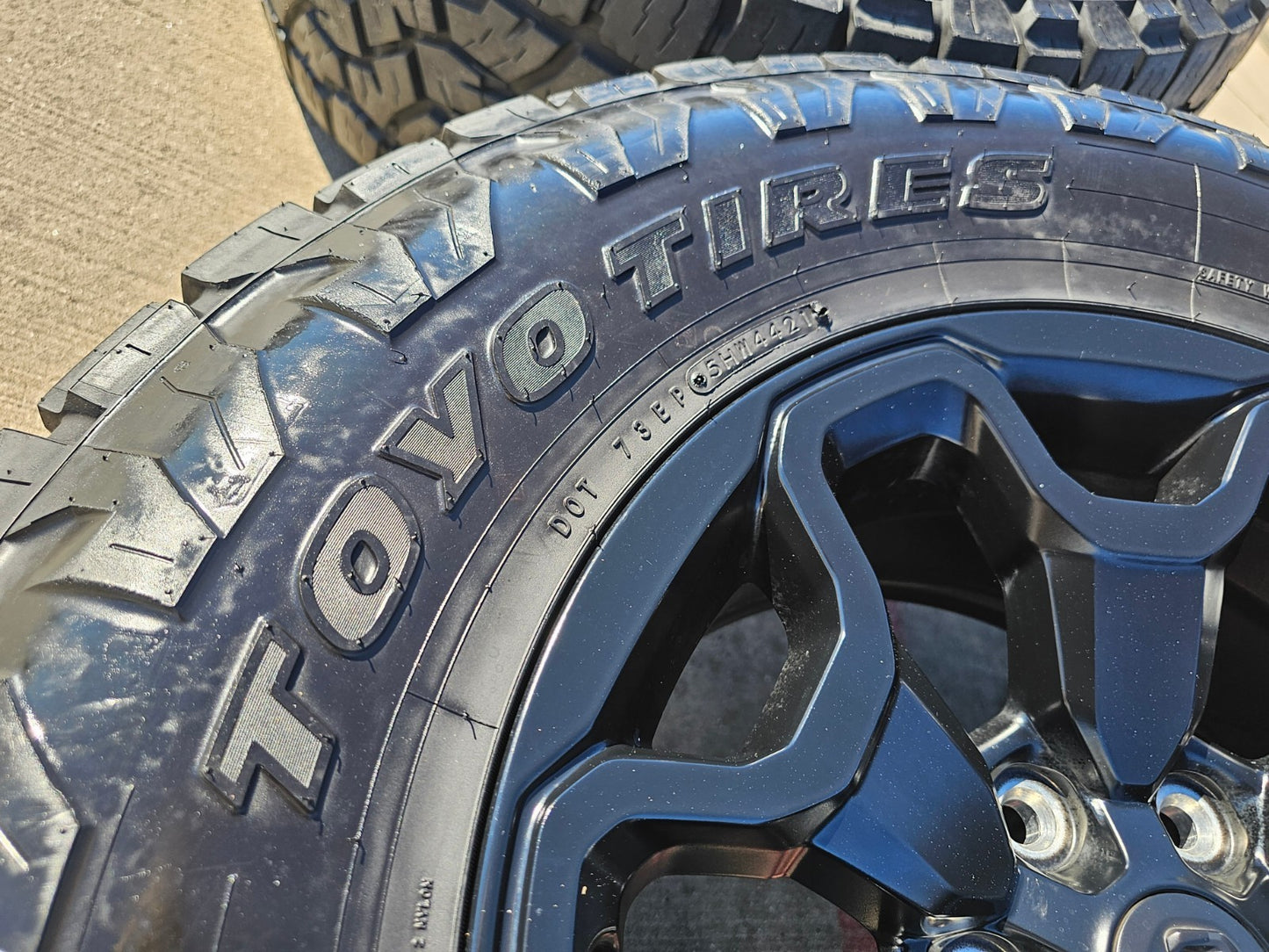 18" Dodge Ram 1500 TRX RHO Black OEM 66002 wheels rims TOYO A/T3 35"