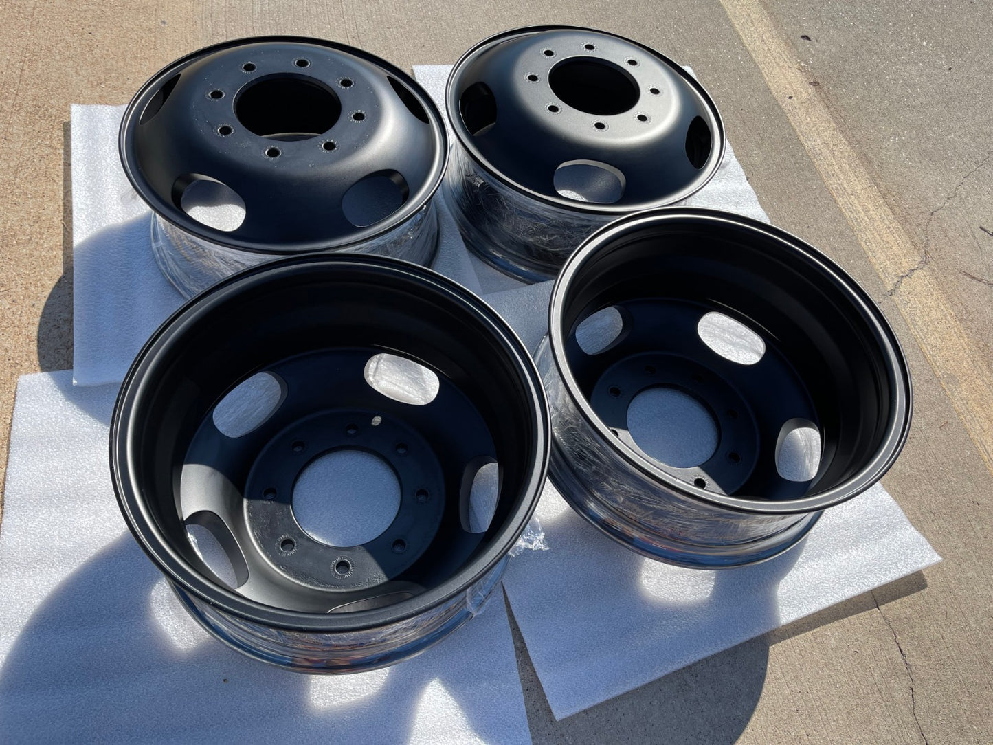 17" Ford F-350 Dually OEM 3618 3619 black rims wheels NEW