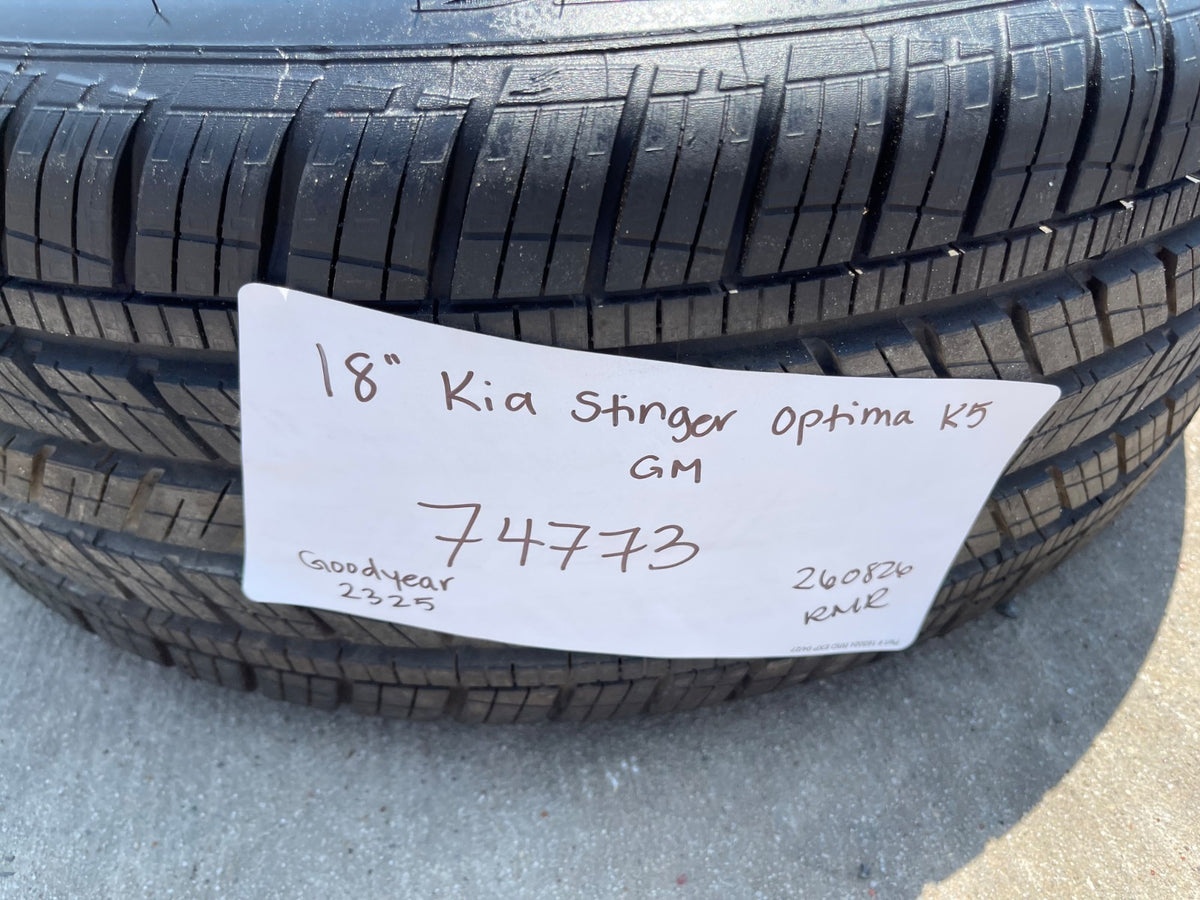 18" Kia Stinger Optima K5 Forte OEM 74773 wheels rims GOODYEAR SET