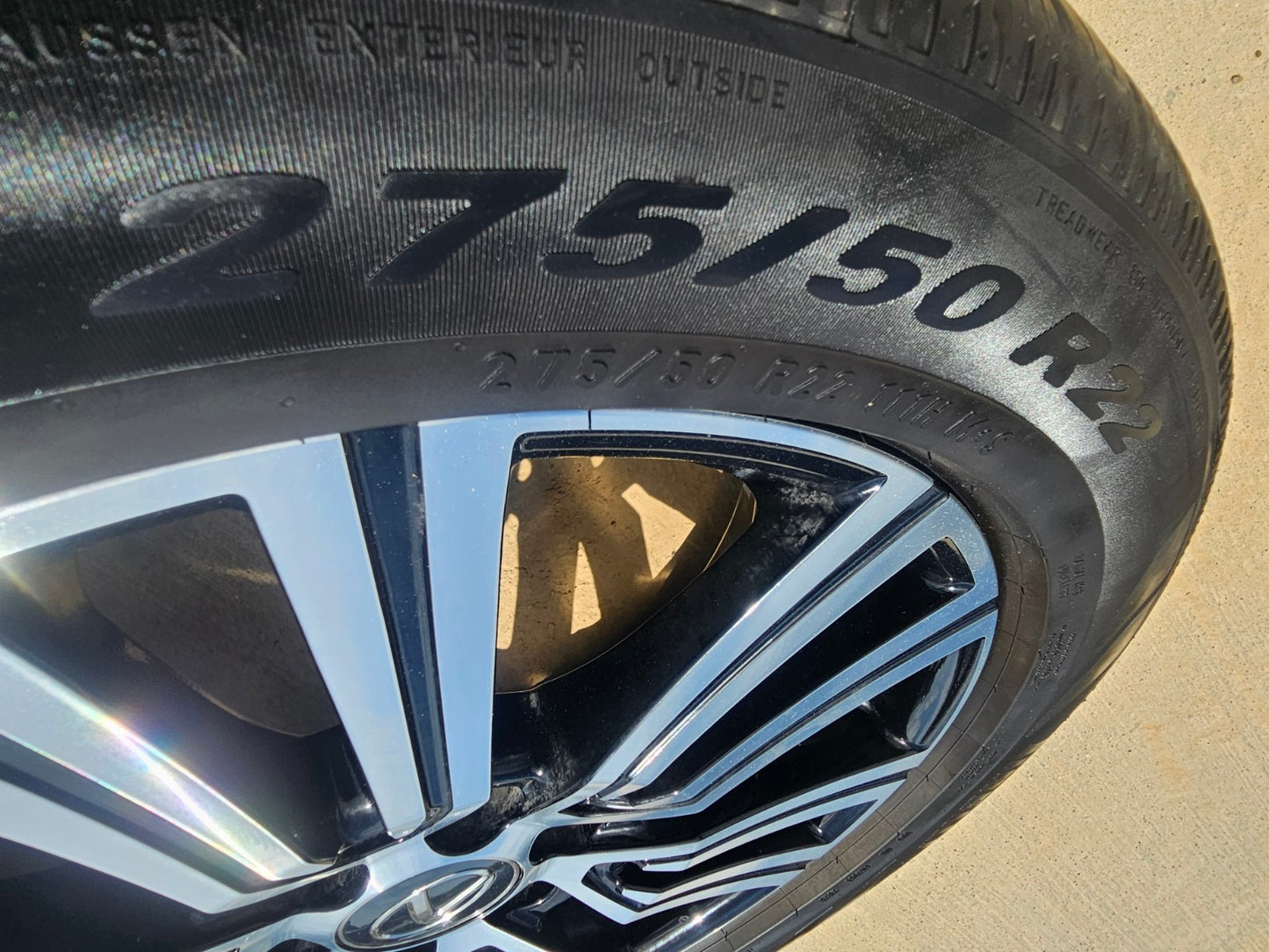 22" Lexus LX600 GX550 OEM wheels rims 74402 Toyota Tundra Sequoia SET PIRELLI