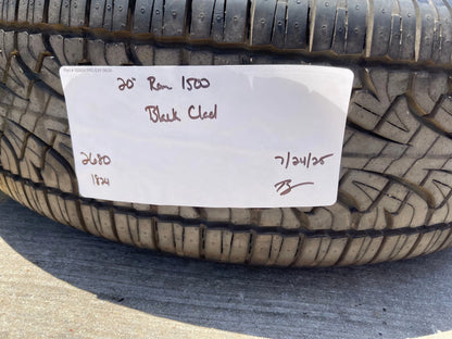 20" Dodge Ram 1500 OEM Laramie Black 2680 wheels rims tires 2024 2025 2026 NEW