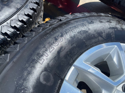 17" Chevy Silverado GMC Sierra 2500 OEM 5948 wheels rims FIRESTONE A/T SET NEW