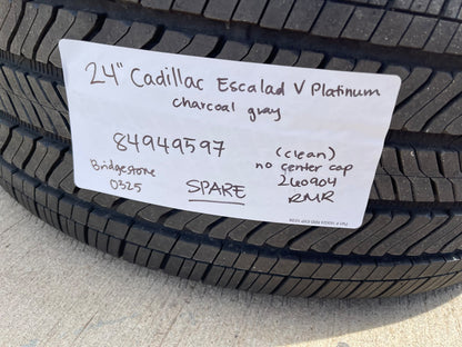(1) 24" Cadillac Escalade V OEM 84949597 wheel rim tire 2025 2026 2027