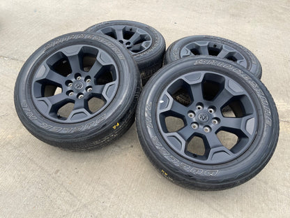 20" Dodge Ram 1500 OEM Laramie Black 2680 wheels rims 2025 2026 2027 BRIDGESTONE