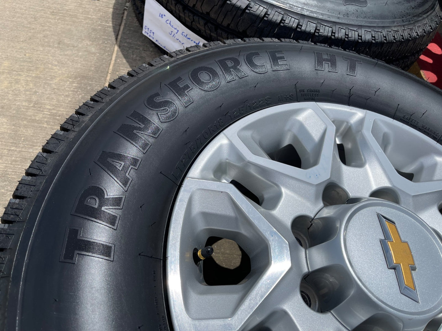 18" Chevy Silverado 2500 3500 OEM 5959 wheels rims tires SET FIRESTONE NEW