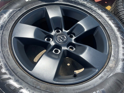 17" Dodge Ram 1500 OEM REBEL wheels rims A/T tires 2448 2020 2021 2022 2023 NEW