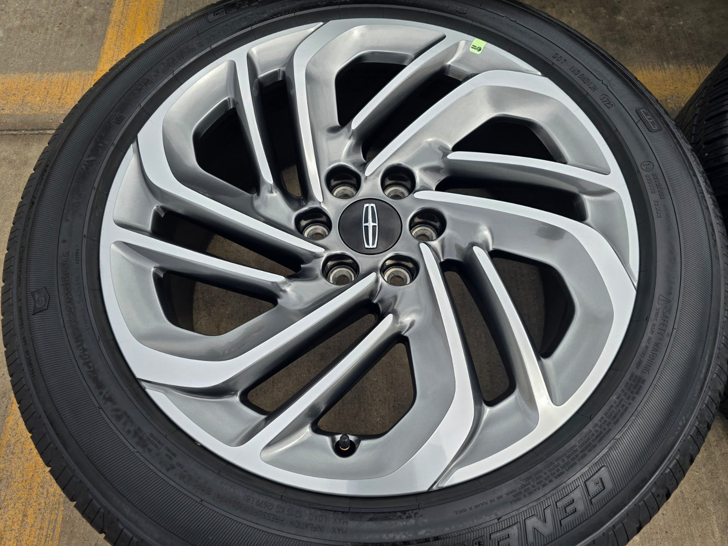 22" Lincoln Navigator OEM 94225 rims wheels SET BLACK LABEL GENERAL