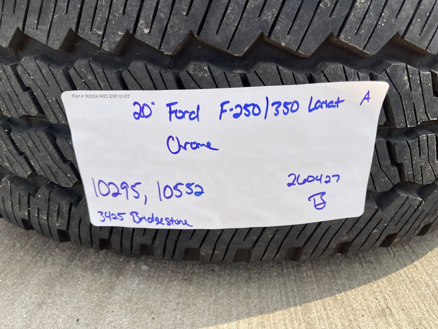 20" Ford F-250 F-350 OEM LIMITED 10295 25085 10552 wheels rims 2025 2026 NEW