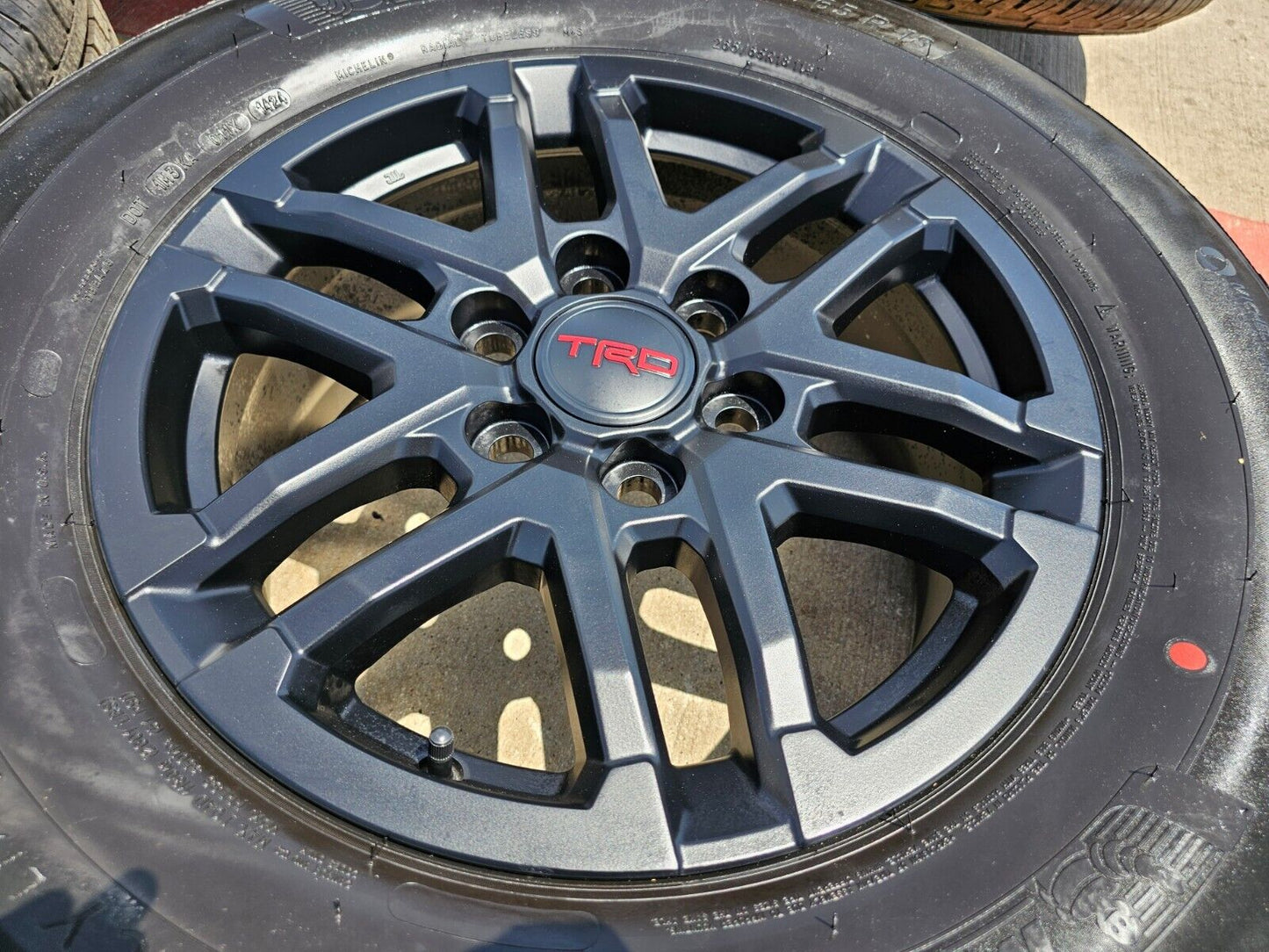 18" Toyota Tacoma 4Runner TRD OEM black wheels rims tires 2024 2025 NEW