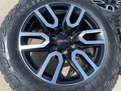 20" GMC Sierra Yukon AT4X Silverado OEM 5914 wheels rims SET GOODYEAR M/T