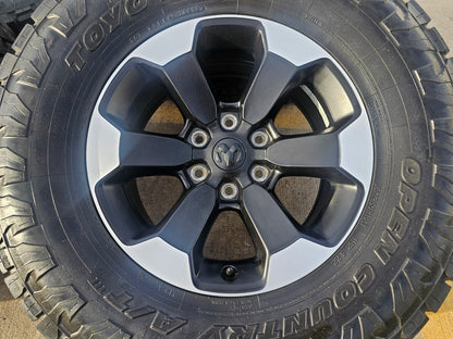 18" Dodge Ram 1500 Rebel Black OEM 2671 wheels rims TOYO A/T3 35"
