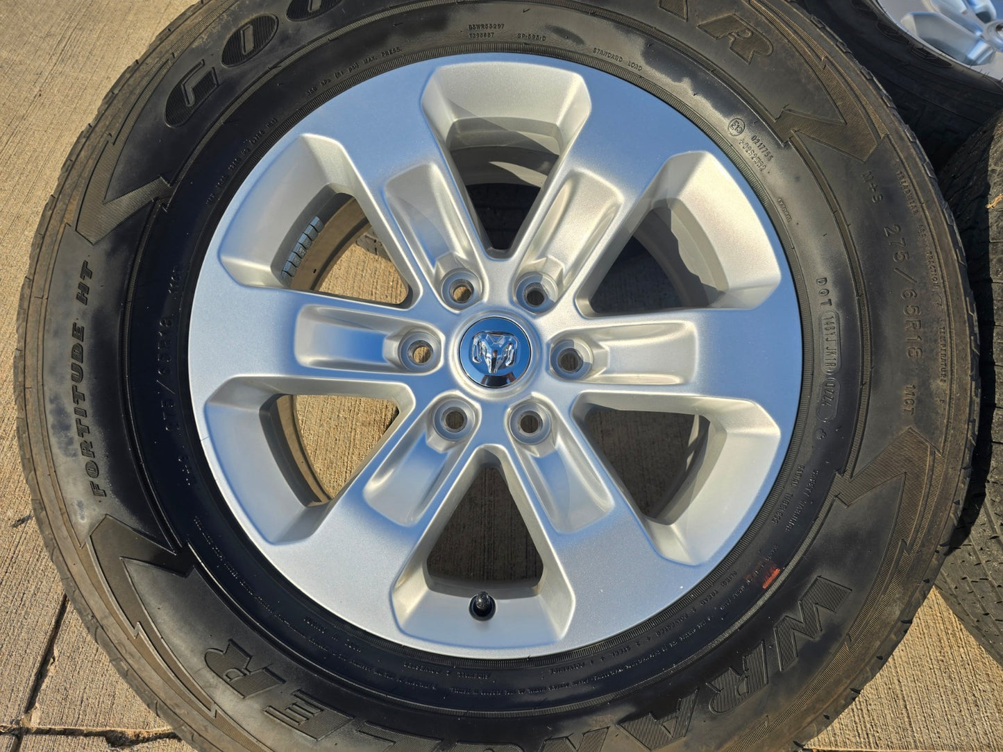 18" Dodge Ram 1500 OEM wheels rims 2672 tires GOODYEAR