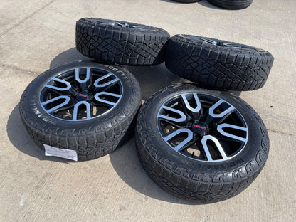 20" GMC Sierra Yukon AT4X Silverado OEM 5914 wheels rims SET GOODYEAR M/T