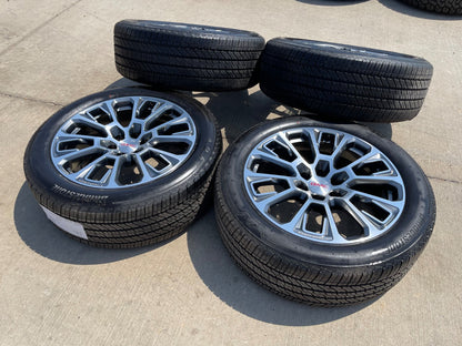 22" GMC Yukon Sierra DENALI OEM wheels rims Tahoe 2025 2026 2027 BRIDGESTONE NEW