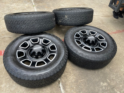 20" Ford F-250 F-350 OEM 10486 10301 Lariat Platinum wheels rims tires GOODYEAR