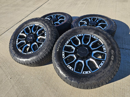 20" Chevy Silverado High Country 2500 3500 OEM Black wheels rims SET