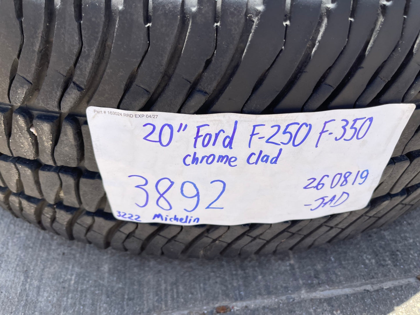 20" Ford F-250 F-350 OEM KING RANCH LARIAT 3892 chrome wheels rims tires SET