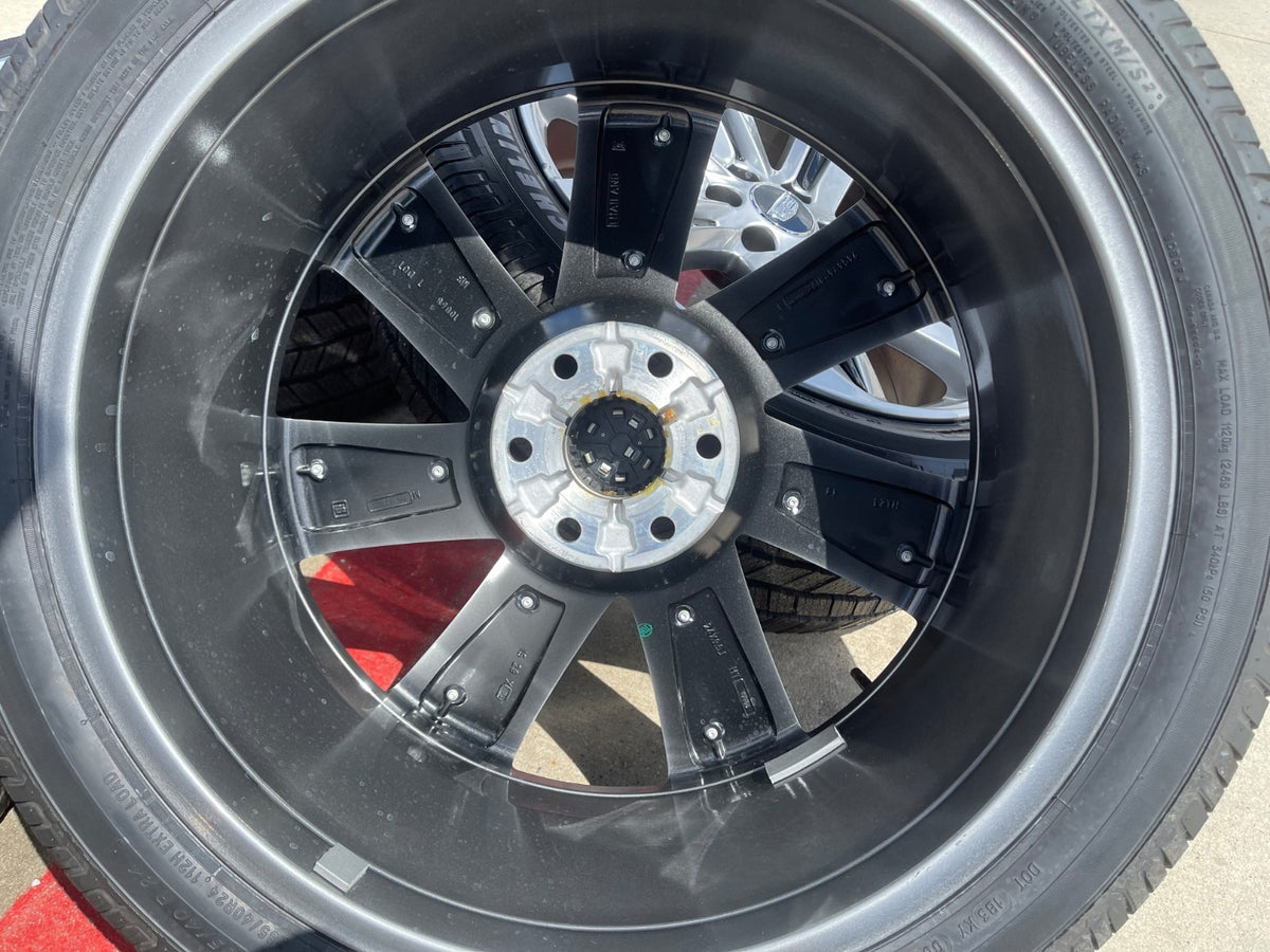 24" Cadillac Escalade V OEM PLATINUM wheels rims SET 2025 2026 2027 NEW MICHELIN