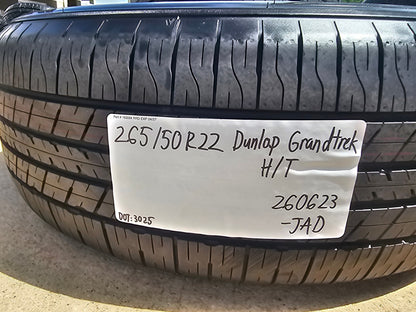 (4) 265/50/22 Dunlop Grandtrek H/T31 tires SET 112V M+S 265/50r22 NEW