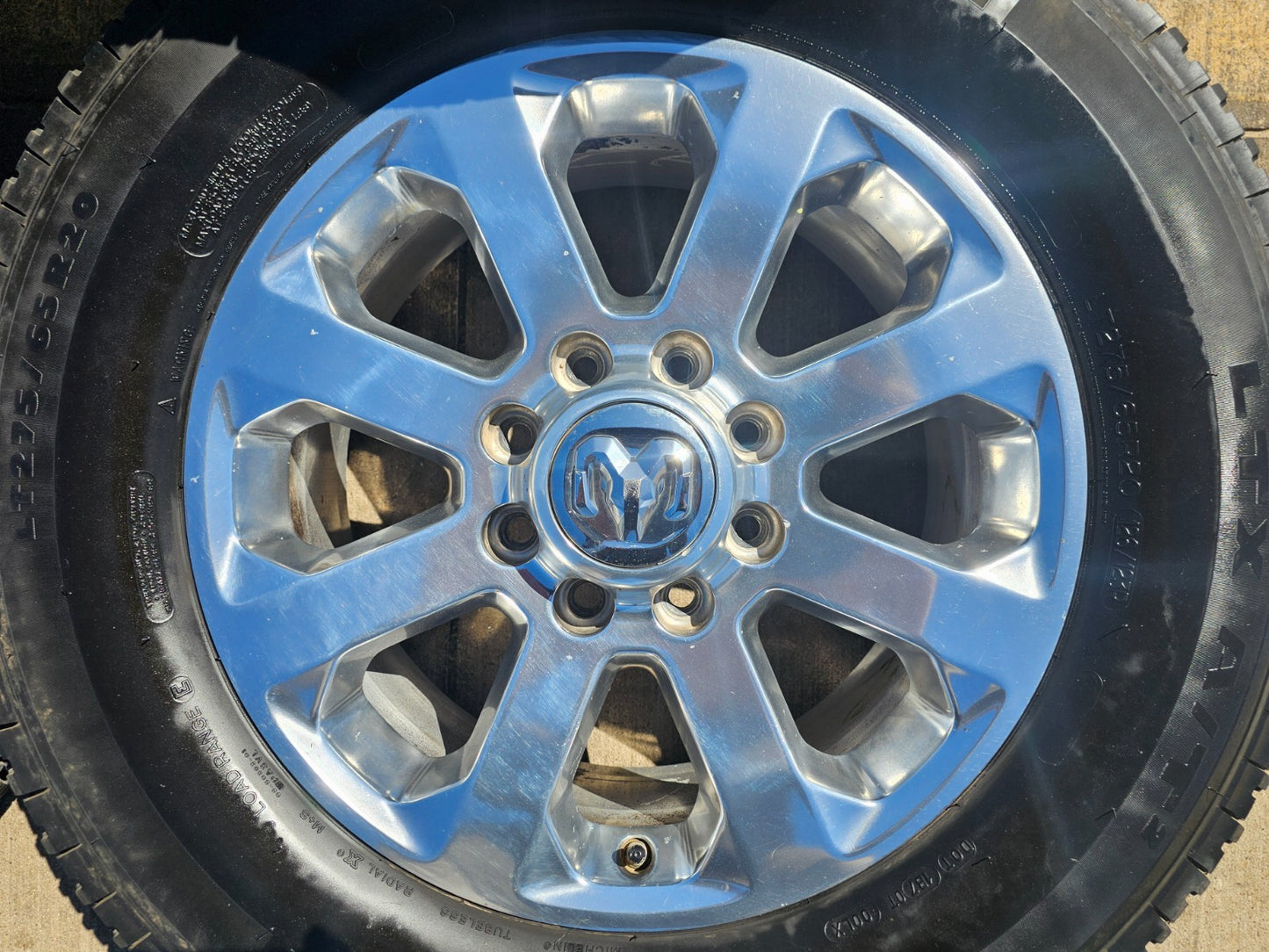 20" Dodge Ram 2500 3500 LARAMIE OEM 2700 wheels rims tires MICHELIN