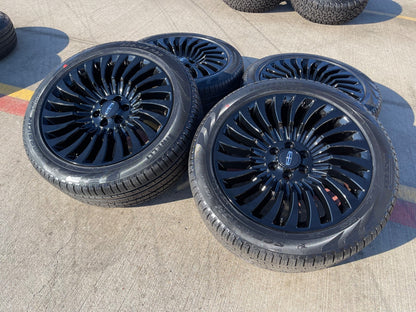 22" Lincoln Navigator OEM rims wheels 10179 Black Label tires MICHELIN NEW