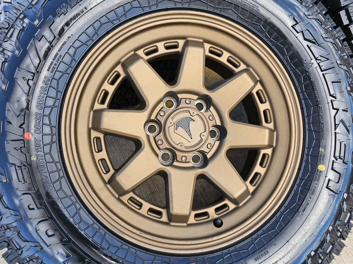 17" 4Runner Toyota Tacoma OEM BRONZE wheels rims FJ FALKEN WILDPEAK A/T4 NEW