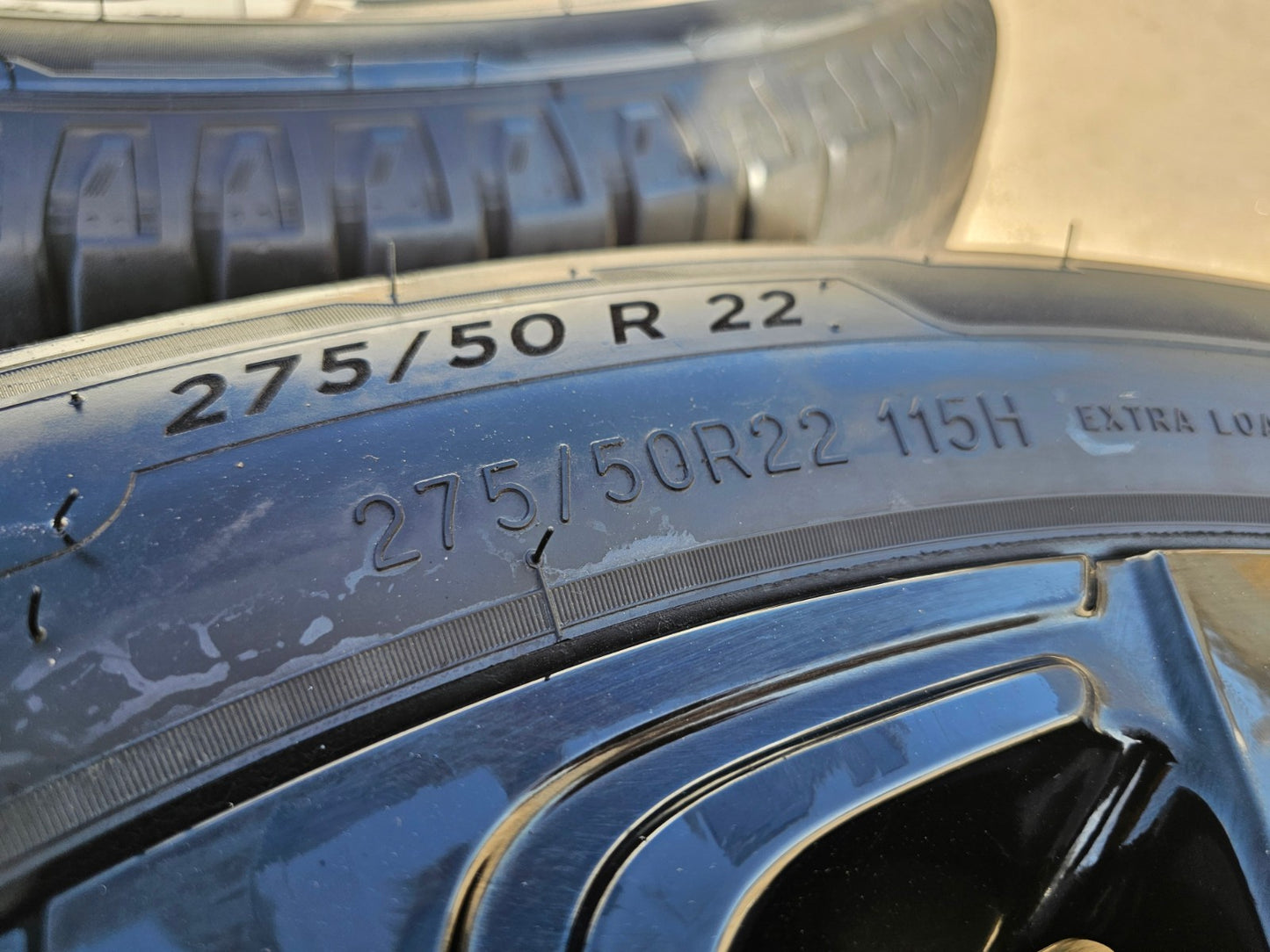 22" Lincoln Navigator OEM 10666 rims wheels BLACK LABEL SET MICHELIN NEW
